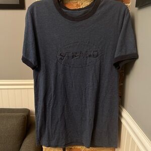 Strand Bookstore NYC Blue Ringer Tee Size Medium “Where Books Are Loved”